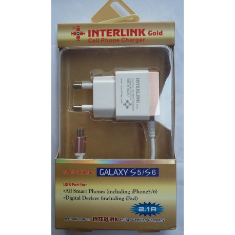 INTERLINK Gold Charger 2.1A USB