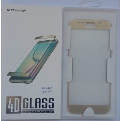 Glass Protector SAMSUNG S6 Edge Gold High Quality