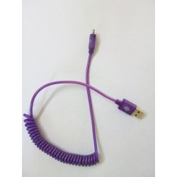 Expandable Spring Data Cable for iphone 5-6-7