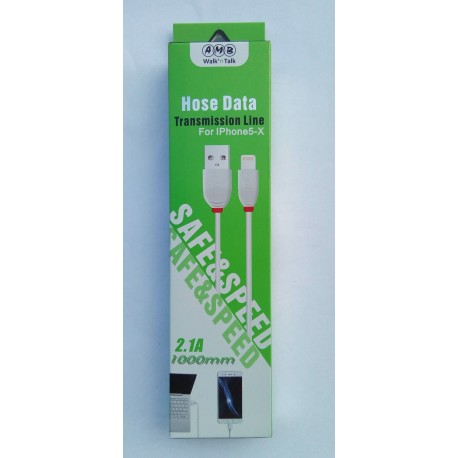 AMB Hose Data Cable For iphone 5-6-7 2.1A