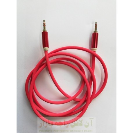 High Quality Metal Head Soft AUX Cable