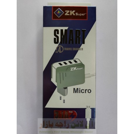 ZK Super Smart Charger 3.1A 5 in 1 Micro 8600
