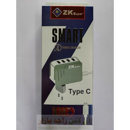 ZK Super Smart Charger 3.1A 5 in 1 Type C