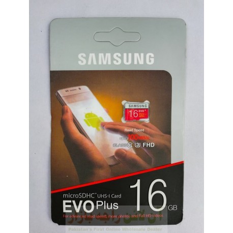 SD Memory Card 16GB EVO Plus