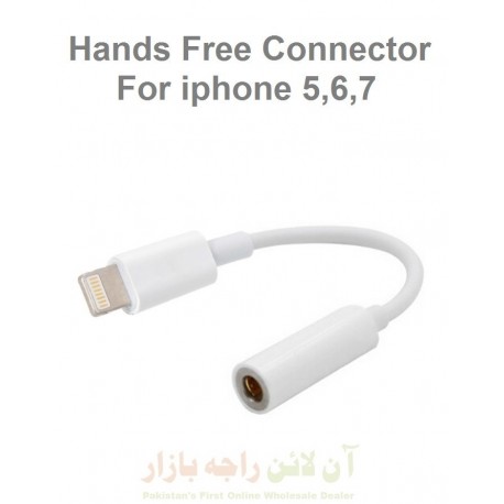 Hands Free Audio AUX Connector for iphone 5-6-7