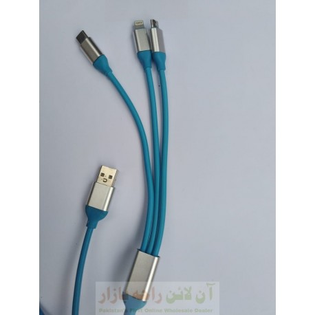 Data Cable 3in1 Type C Micro 8600 & iphone 567