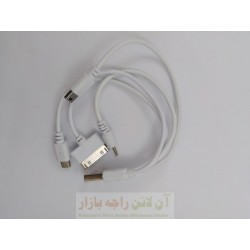 4in1 Power Bank Data Cable for V3 iphone 4 Micro 8600 & N70 Thin Pin