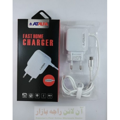 AT ALFA Fast HOME Sync Charger 3.1A 2USB Micro 8600