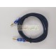 Curvy Metal Head Cotton AUX Cable
