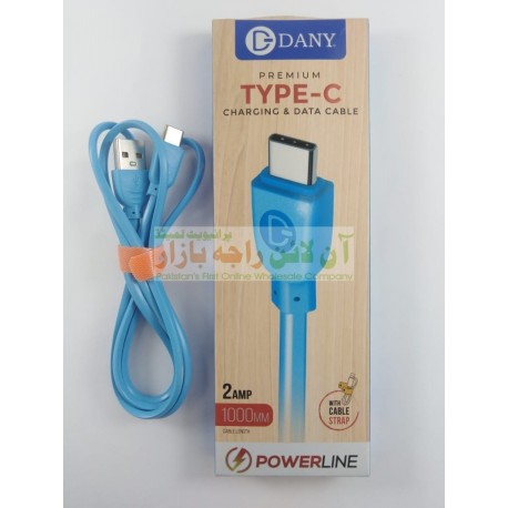 Dany Premium Power Line 1000mm Data Cable Type C