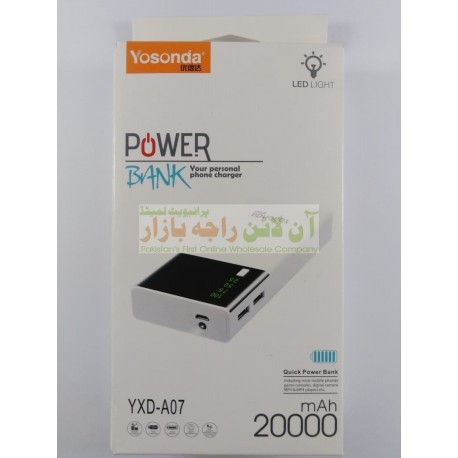 YOSONDA Quick Charge 20000mah A-07 Power Bank