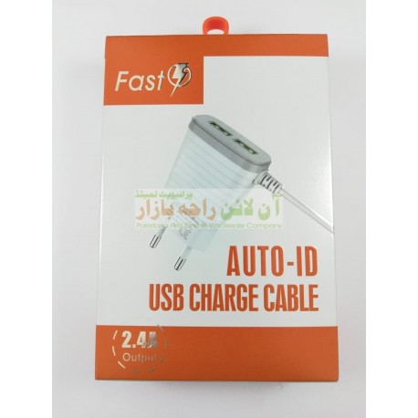 Voltage Stream Auto ID Fast Charger 2USB 2.4A Micro 8600