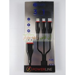 Dany 3in1 Super Power Line Data Cable 3.0A