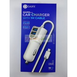 DANY Mars M-90 Dual USB Car Charger 2.4A Micro 8600