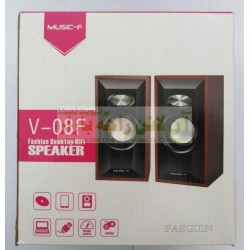 Music-F Desktop Multimedia Wooden Speakers V-08F