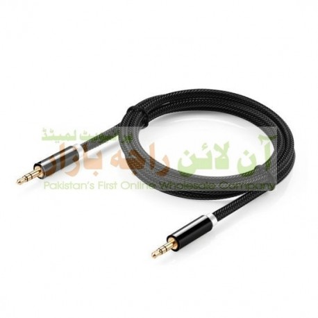 Strong Quality Cotton Made Metal Head AUX Cable