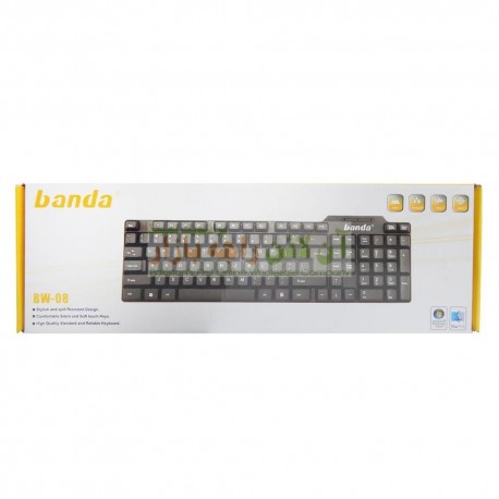 Stylish BanDa Reliable & Soft Touch USB Keyboard
