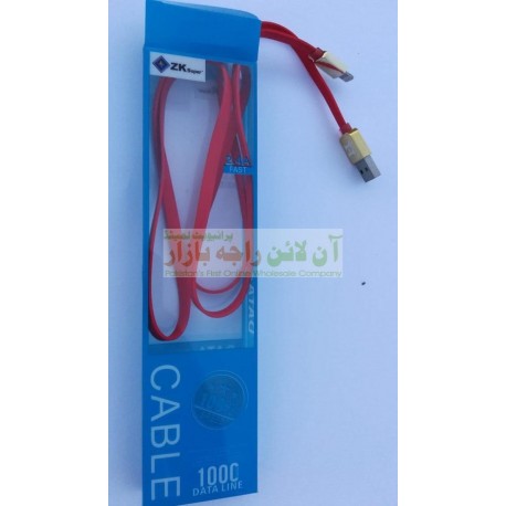 ZK Super Flexible Shine Head Strong iPhone Data Cable