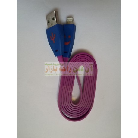 LED iPhone Data Cable Flat Ribbon