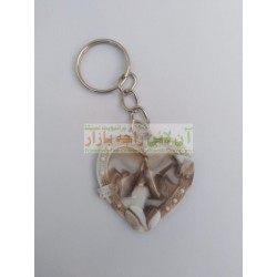 Pack of 12 Alphabetic Heart Key Chain (12 Pieces)