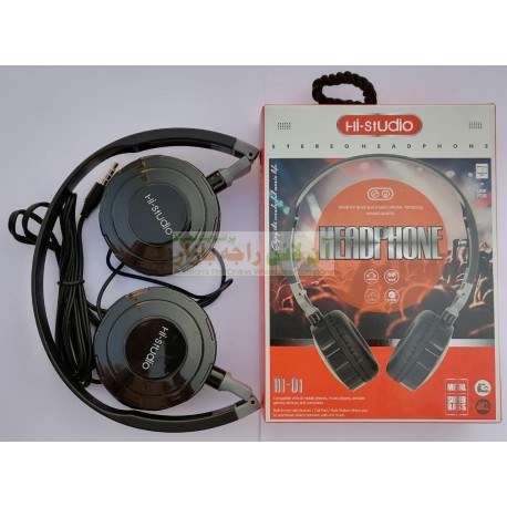 Hi-Studio Stylish Mic Supported Hi-01 HeadPhone for PC & Mobile