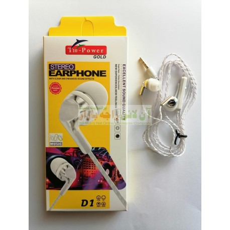 T-10 Power Stylish Head Stereo Hands Free D-1