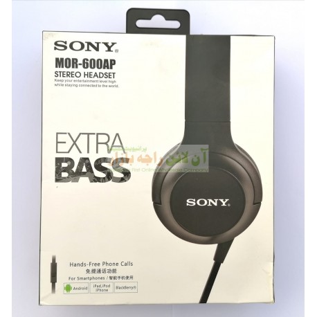 SONY Extra Bass Stereo Headphone With Flat Card Cable