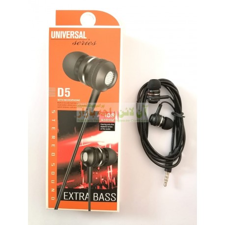Stylish Head Super Bass Universal stereo Hands Free D5
