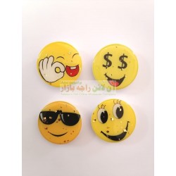Glitter Face Mobile Back Ring Clip In Different Designs
