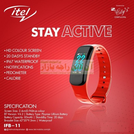 itel Original Stay Active with Pedometer Smart Watch IFB-11