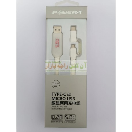 Puer4 Super Fast 2in1 Type-C & Micro Data Cable