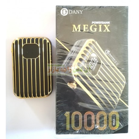 Dany Premium Quality MEGIX Powerbank 10,000mAh Quick Charge 3.0