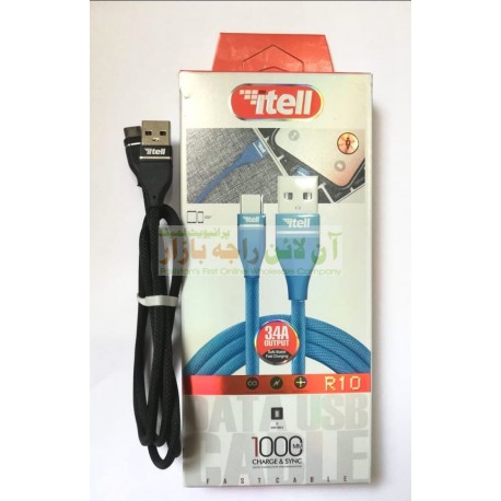 iTell Metal Head Strong Grip 1000mm Type-C Data Cable R-10