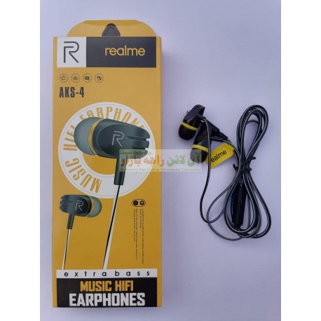 Realme Strong Wire Heavy Bass Hands Free AKS-4