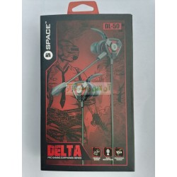 Space Branded Delta Gaming Headphone with Spare Mic DL-50