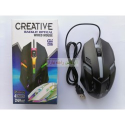 Creative Backlit 4-Button Optical Gaming Mouse Gvi-206