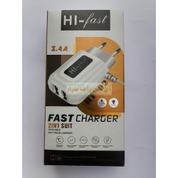 Hi-Fast 2in1 Fast premium Quality 3.4A Charger HF-02