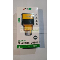 AR Transparent Charger 2.4A Dual USB AR-230