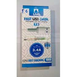 LMA Fast USB Data Cable Type C Super Fast Charging V8 3.4A