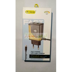HH Fast Charger LED Light Change Micro Jack Gold Plus