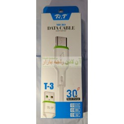 R.T Micro Data Cable 30W Quick Charge T-3