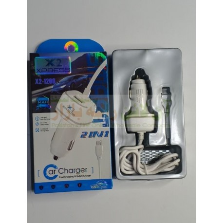 Xpress Car Charger 2In1 X2-1200