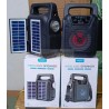 Grectnice Wireless Speaker 4Inch Solar Charging Flash Light GTS-1767