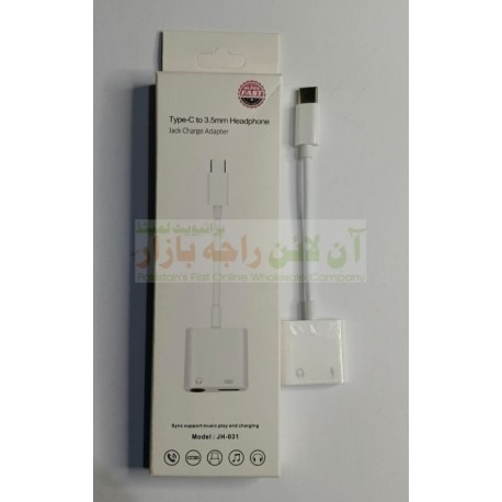Type C To 3.5mm Headphone Jack Charger Adapter JH-031