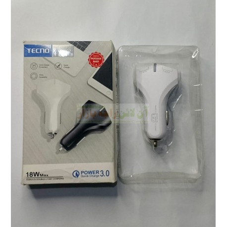 Tecno Rocket Dual USB Car Charger18Wmax