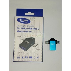 X-Tend OTG Adapter Converter 2In 1 Micro USB Type C