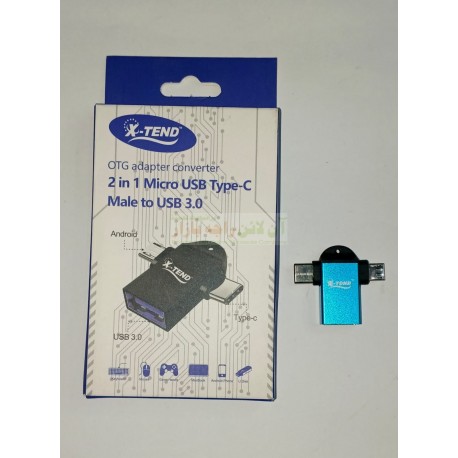 X-Tend OTG Adapter Converter 2In 1 Micro USB Type C