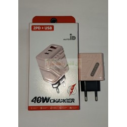 Adapter 2PD+USB 40W