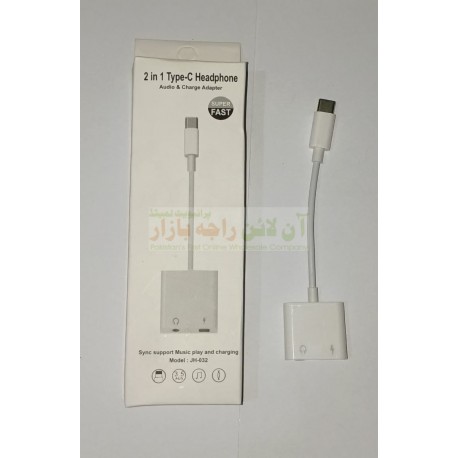 Type C To 3.5mm Headphone Jack Charger Adapter JH-031