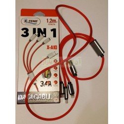X-Tend 3In1 Data Cable 1.2M